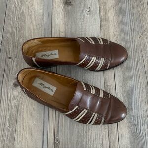 Mezlan Men's Fiji Brown Leather Slip On Shoes Made In Spain 9M